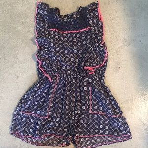 Girls Spanish shorts romper